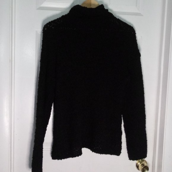 Bobeau Popcorn Knit Turtleneck Sweater Size M - Picture 4 of 8